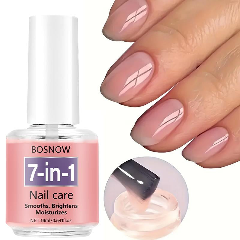 BOSNOW 7-In-1 Nail Care Oil - Smooths Brightens Moisturizes 16Ml/0.54Fl.Oz for Healthy Nails Professional Multi-Benefit Treatment