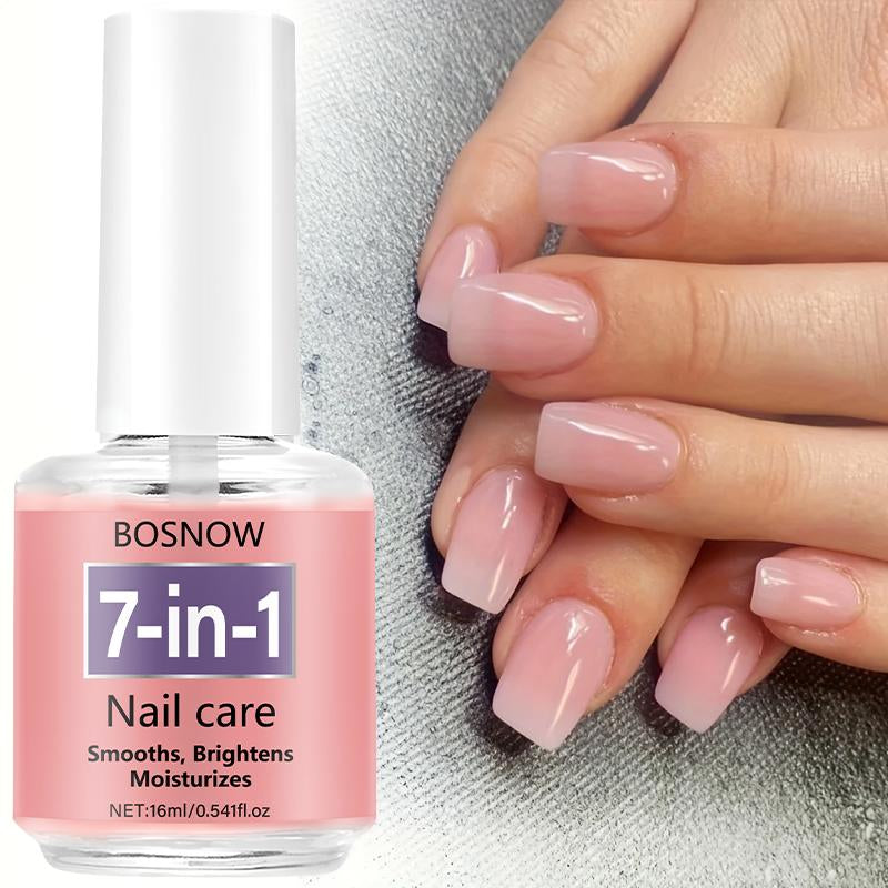 BOSNOW 7-In-1 Nail Care Oil - Smooths Brightens Moisturizes 16Ml/0.54Fl.Oz for Healthy Nails Professional Multi-Benefit Treatment