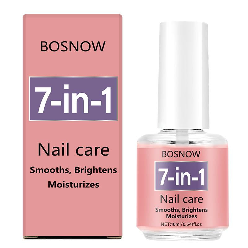 BOSNOW 7-In-1 Nail Care Oil - Smooths Brightens Moisturizes 16Ml/0.54Fl.Oz for Healthy Nails Professional Multi-Benefit Treatment
